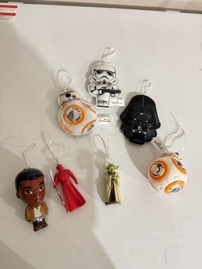 Star Wars Plush & Figure Ornament Set - Black, White, Orange
